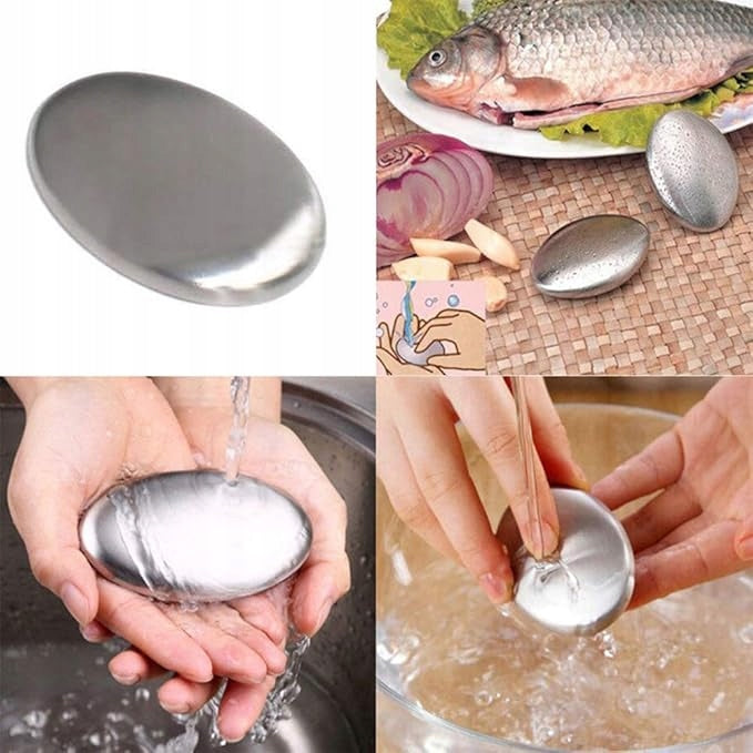 JES Stainless Steel Soap Garlic, Onion, and Fish Odor Remover