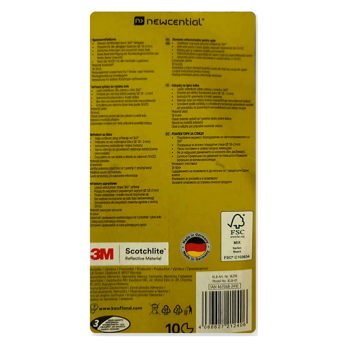NEWCENTIAL® Bike spoke reflectors, 36-piece pack