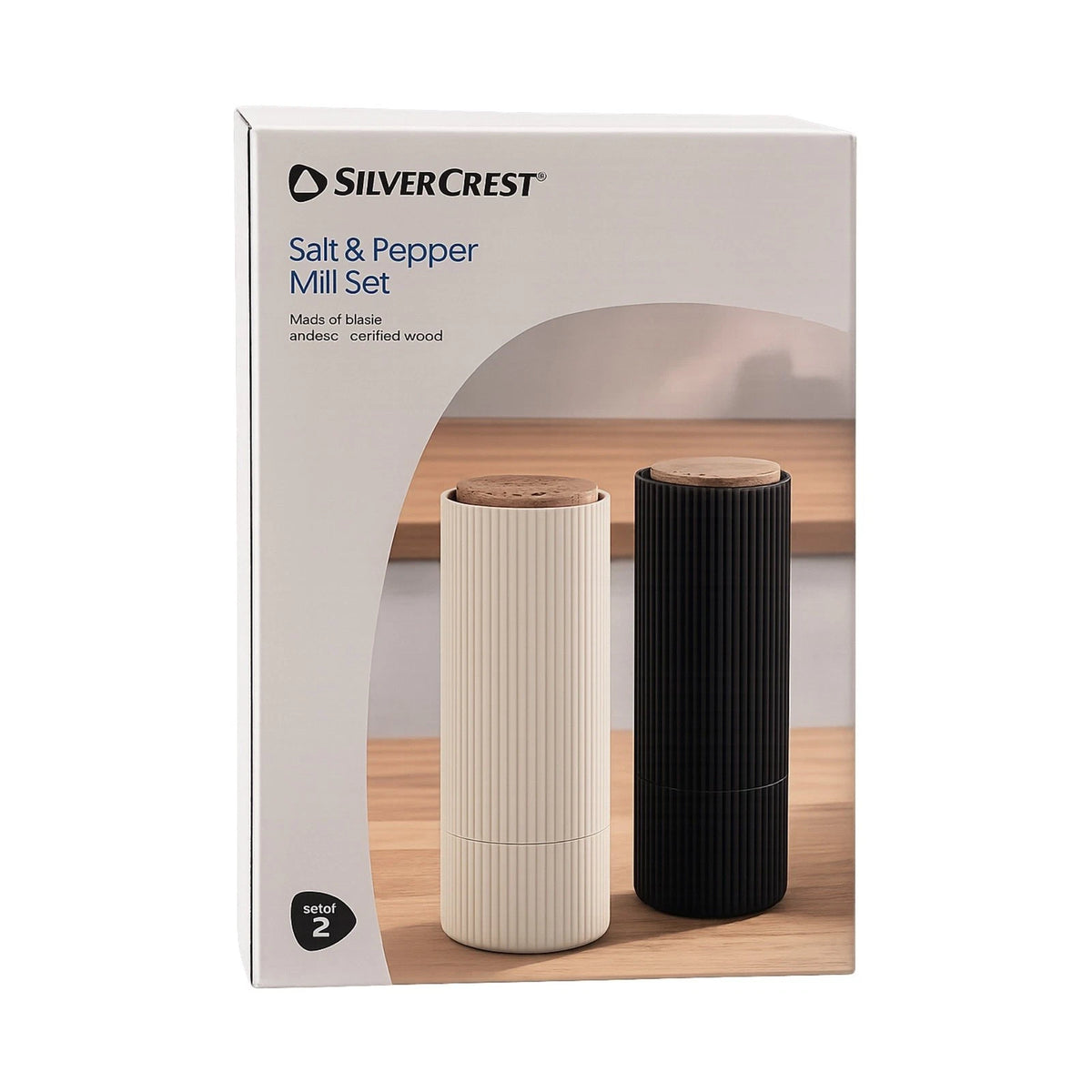 Silvercrest Salt and pepper mill set, 2 pieces