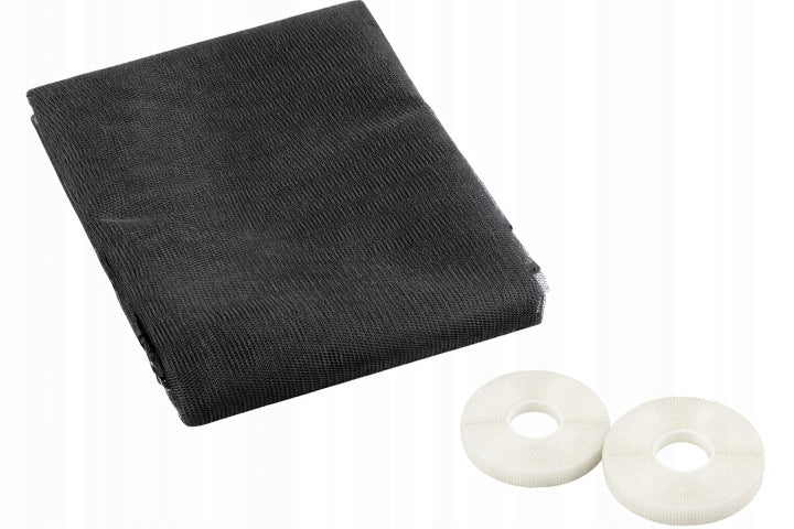 LIVARNO Mosquito net for window 130x150 Dark Grey with Velcro No drilling