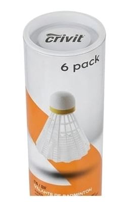 Crivit Badminton Shuttlecock Set – 6 Pack