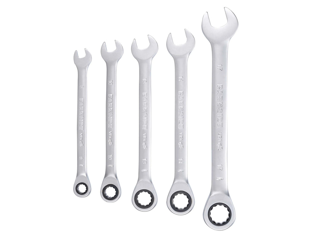 PARKSIDE® Ratchet Ring Wrench Set made of Chrome Vanadium Steel
