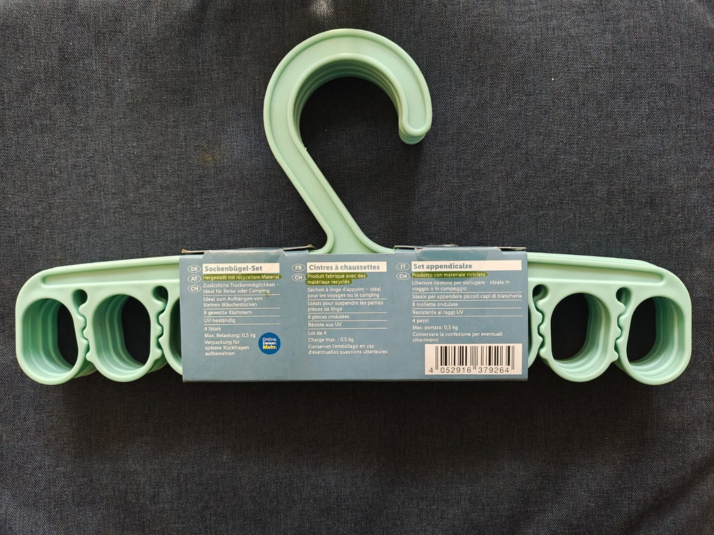 Livarno Home sock hanger - turquoise (set of 4)