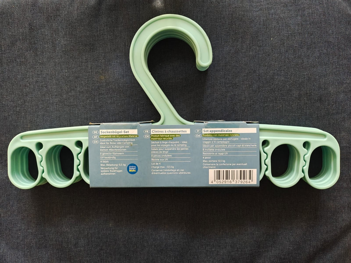 Livarno Home sock hanger - turquoise (set of 4)