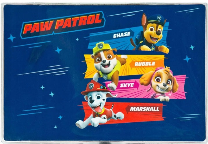 PAW PATROL PAINT SET 34 PIECES PAINT CRAYONS WAX FLAPS 