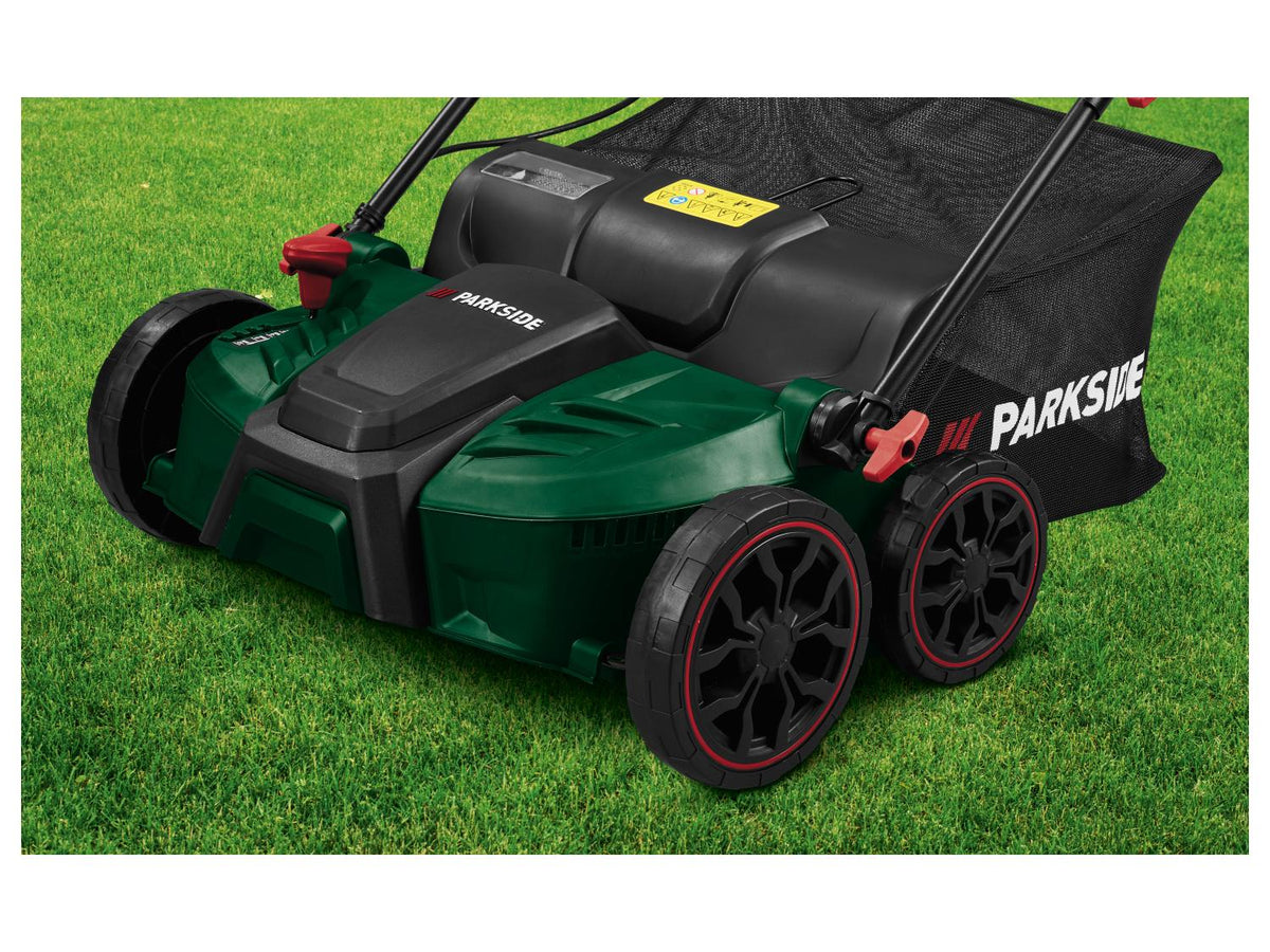 PARKSIDE® 2-in-1 electric scarifier and lawn aerator with 4-stage depth adjustment