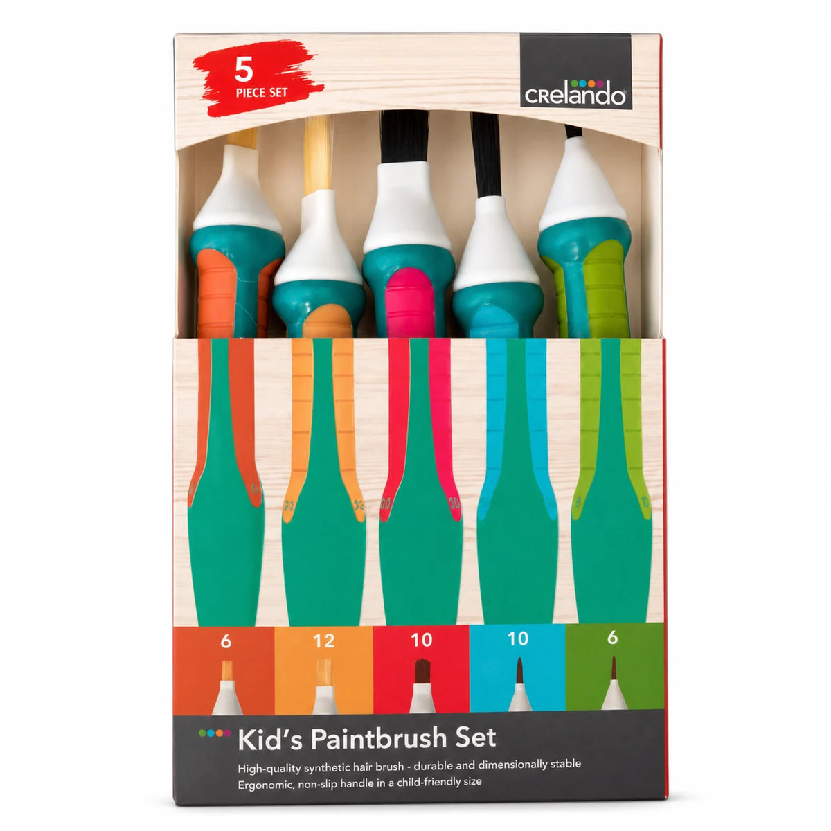 Crelando Paintbrush Set (5 pieces)