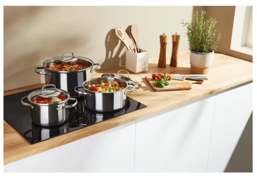 Silvercrest Premium Stainless Steel Pot Set - 3 Pieces