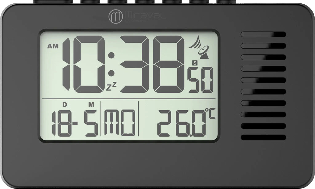 AURIOL Digital radio projection alarm clock with temperature - BLACK