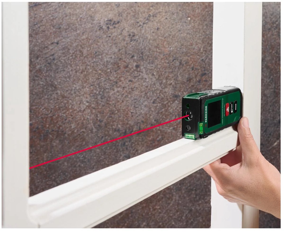 PARKSIDE® 5-in-1 laser rangefinder PLEMM 25 A1 with integrated spirit level