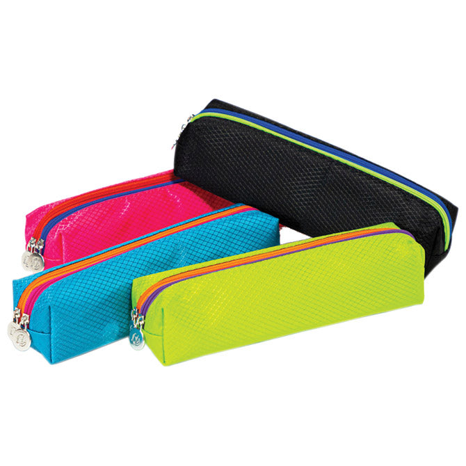 Exacompta Double Compartment Pencil Case - CHOOSE COLOR