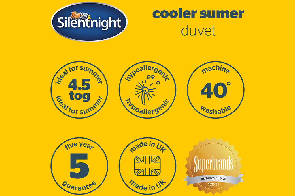Silentnight Cooler Summer 4.5 Tog Duvet - Single 4.5 TOG
