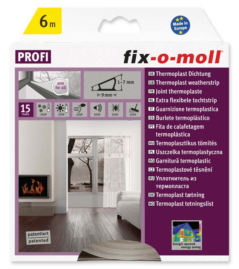 Thermoplast Sticker Weatherstrip 6m Transparent Draught Excluders & Seals