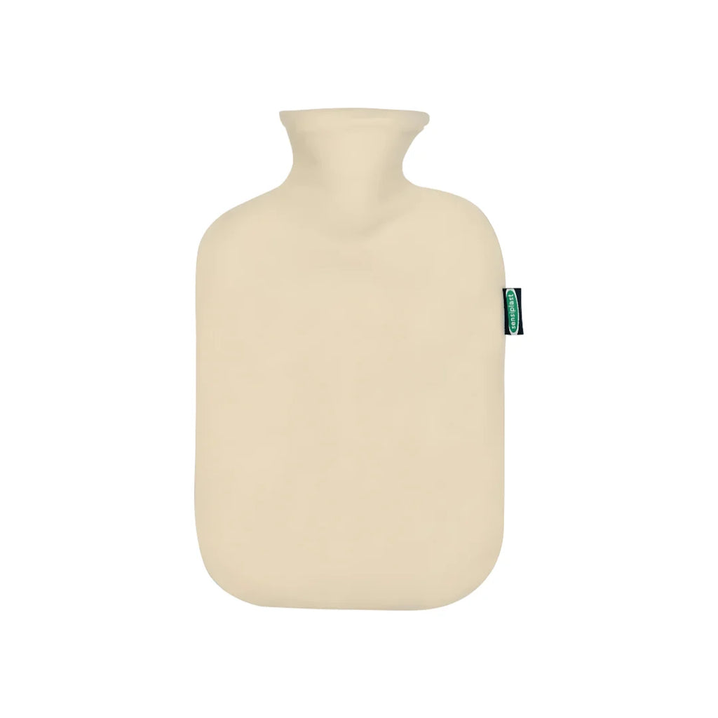 Sensiplast Large Hot Water Bottle Warmer in Fleece Cover 2L - Beige