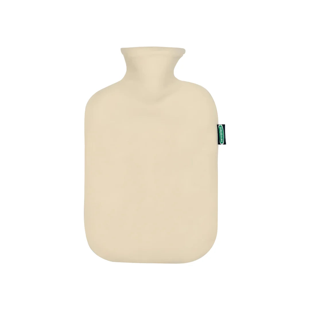 Sensiplast Large Hot Water Bottle Warmer in Fleece Cover 2L - Beige