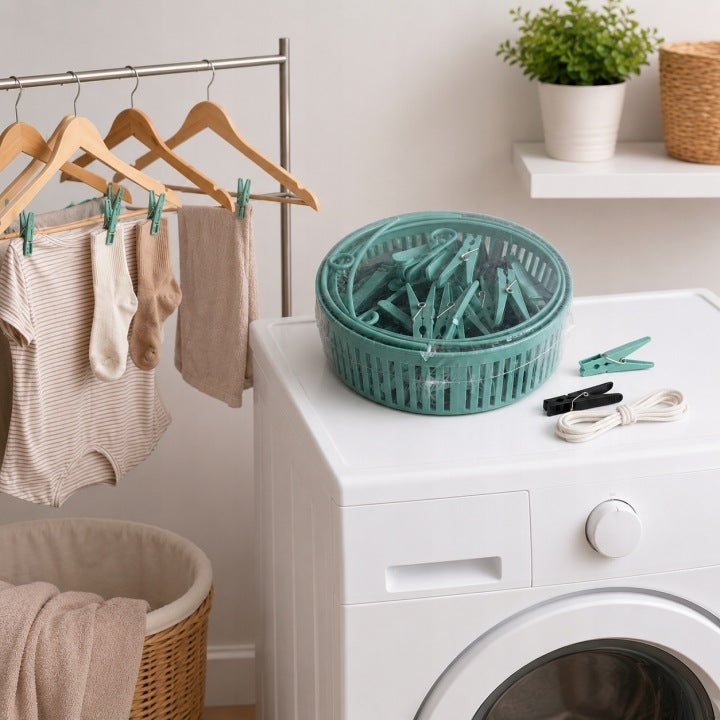 W5 clothespins with basket 50 pcs Buckles for hanging clothes