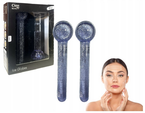 Cien Ice globe for facial massage 2 pieces