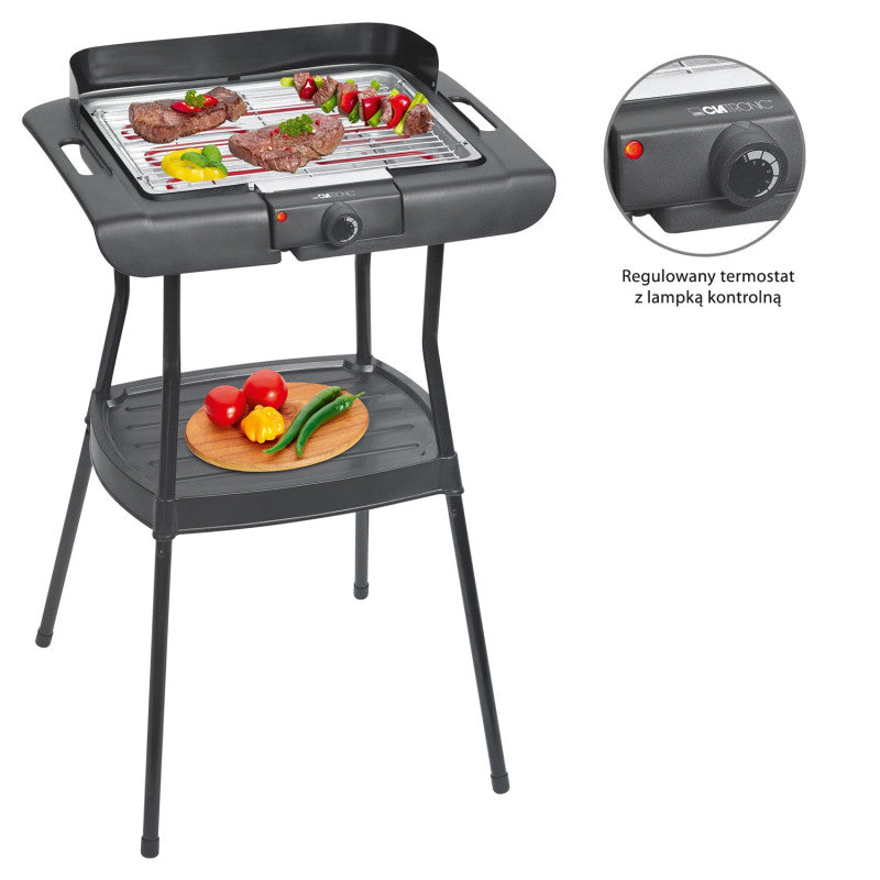 Clatronic Barbecue standing grill BQS 3508 black