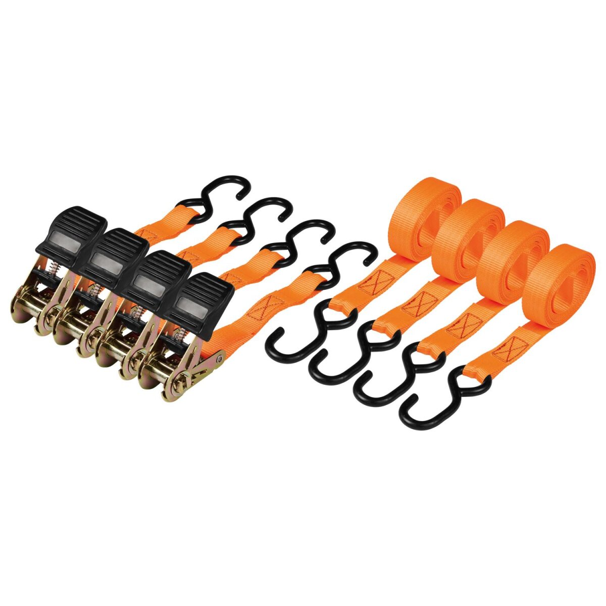 ULTIMATE SPEED® Heavy Duty Ratchet Tensioning Strap Set, 4-piece