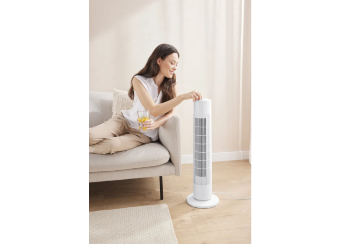 SILVERCREST White tower fan, 3 speeds, 50 W, Oscillating