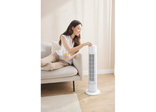 SILVERCREST White tower fan, 3 speeds, 50 W, Oscillating