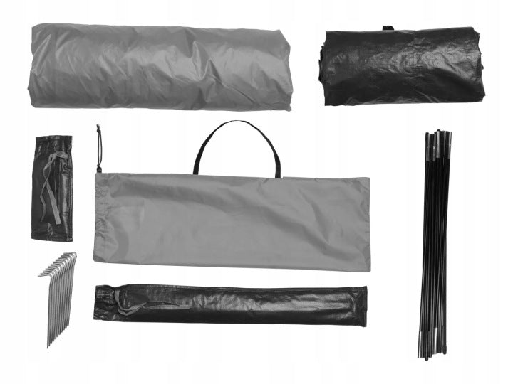 Crivit 2-person camping tent - Grey Outer tarpaulin