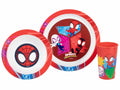 Original Marvel Spiderman Children's tableware set (Plate, Bowl, Cup)