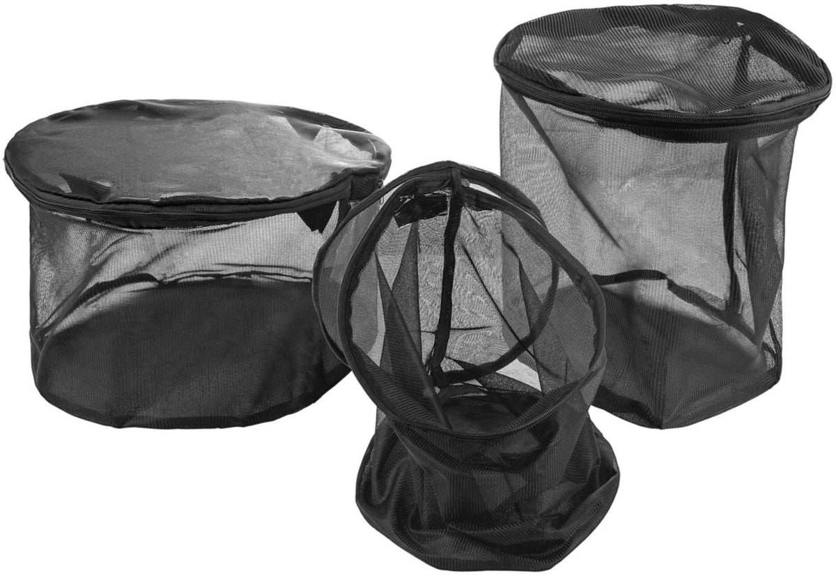 Livarno Home 3x Laundry Bags for washing delicate fabrics - BLACK
