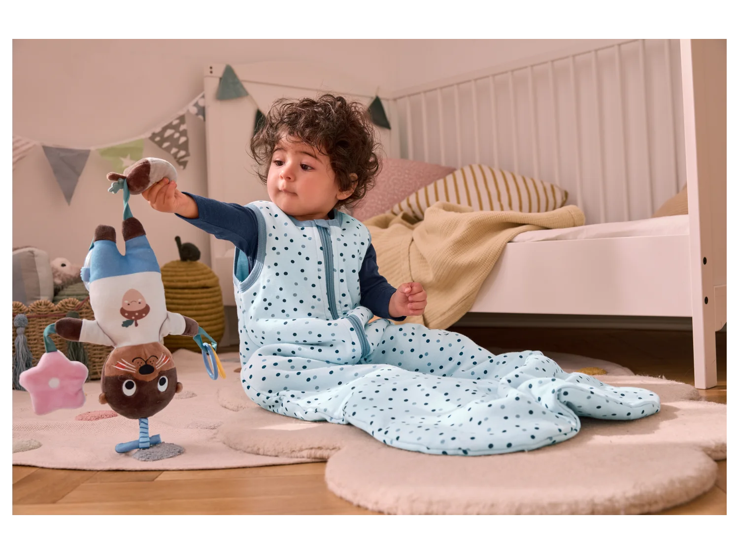 LUPILU Plush Soft Activity Cube stroller charm
