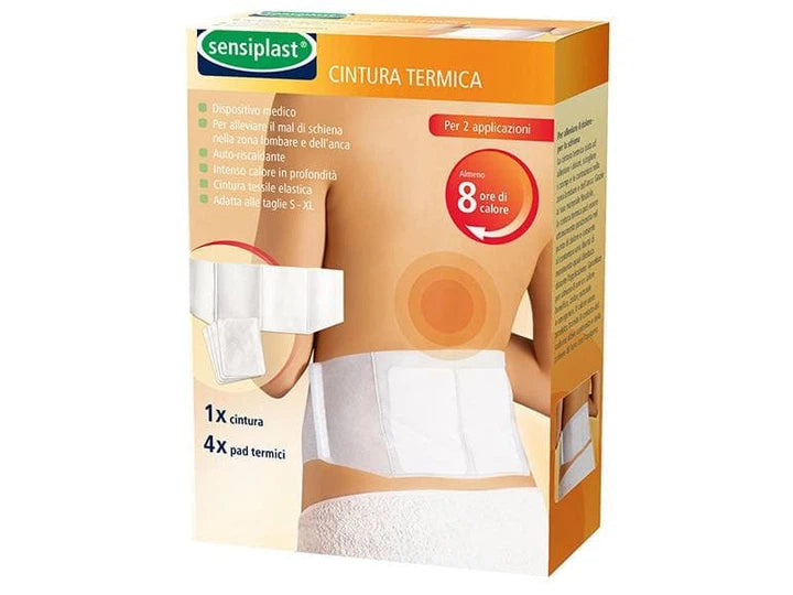 Sensiplast Lower Back Heat Wrap Aid Elasticated - Twin Pocket For Larger Area