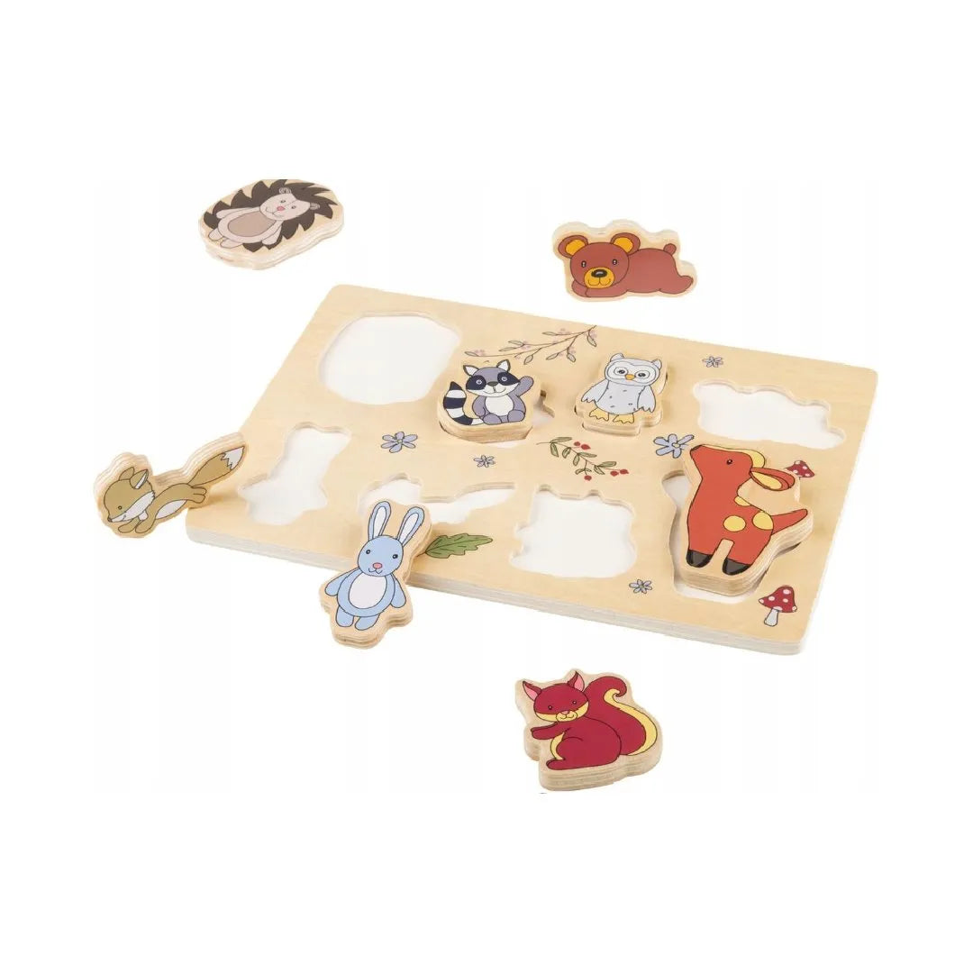 PLAYTIVE WOODEN PUZZLE ANIMAL PUZZLE age 2+ (9 Pieces)