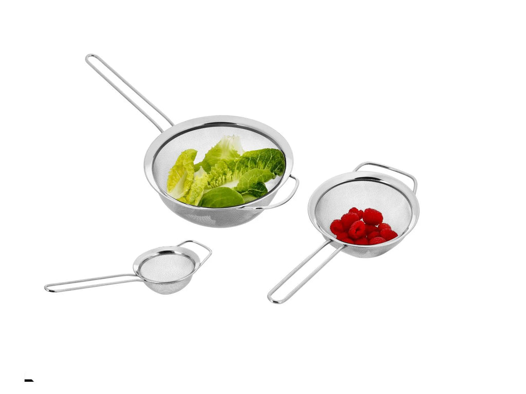 SILVERCREST® 3-piece stainless steel sieve set (passoires)