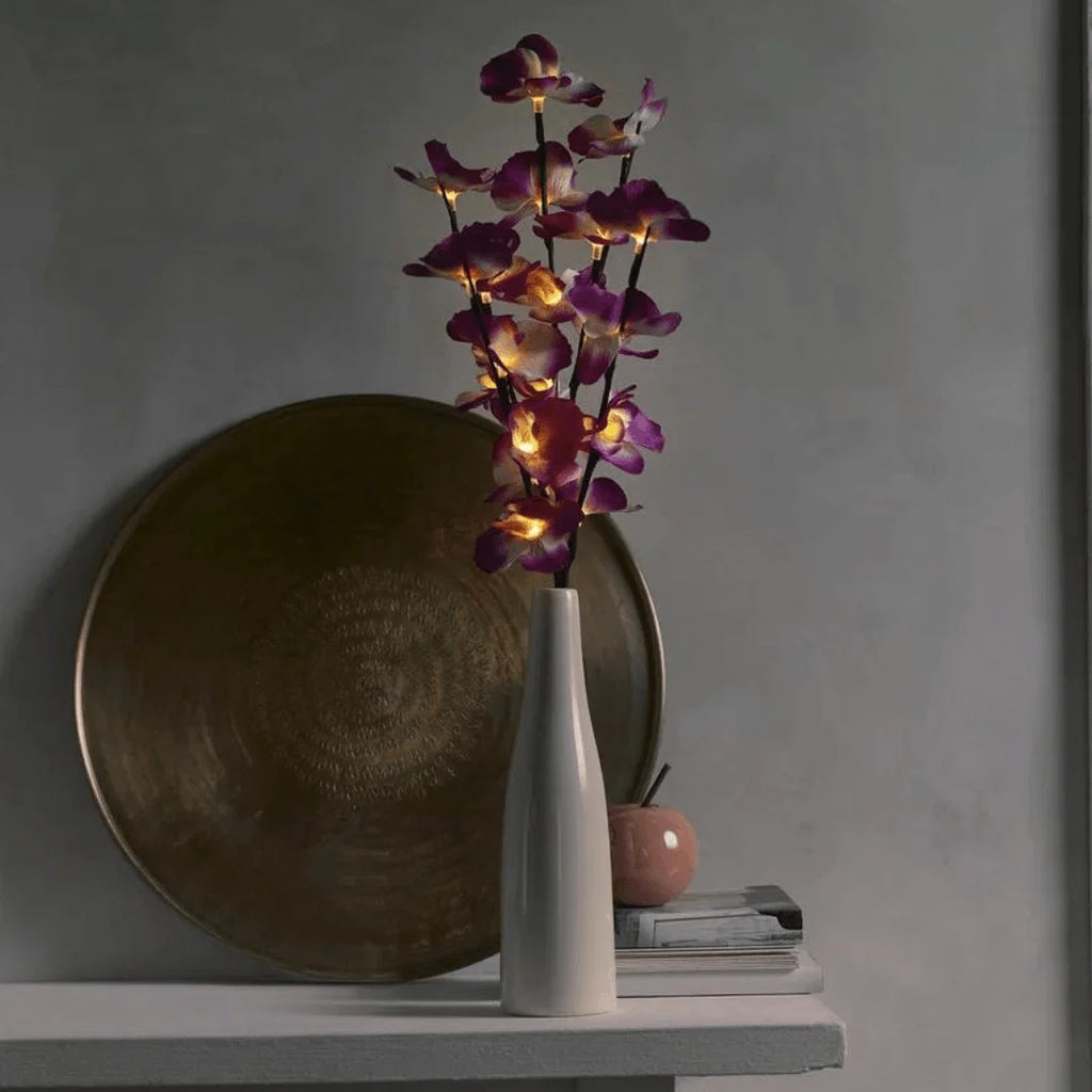 LIVARNO® Decorative vase with LED Orchid branches