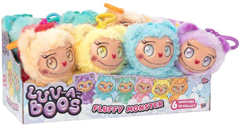Luv-a-boos Fluffy Monsters - Choose Color