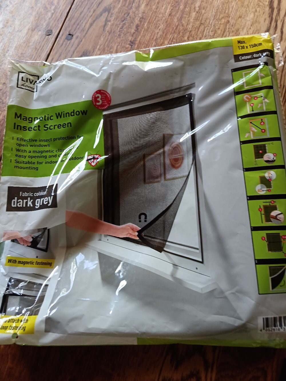 LIVARNO home Window insect screen with magnetic closure - CHOOSE COLOR