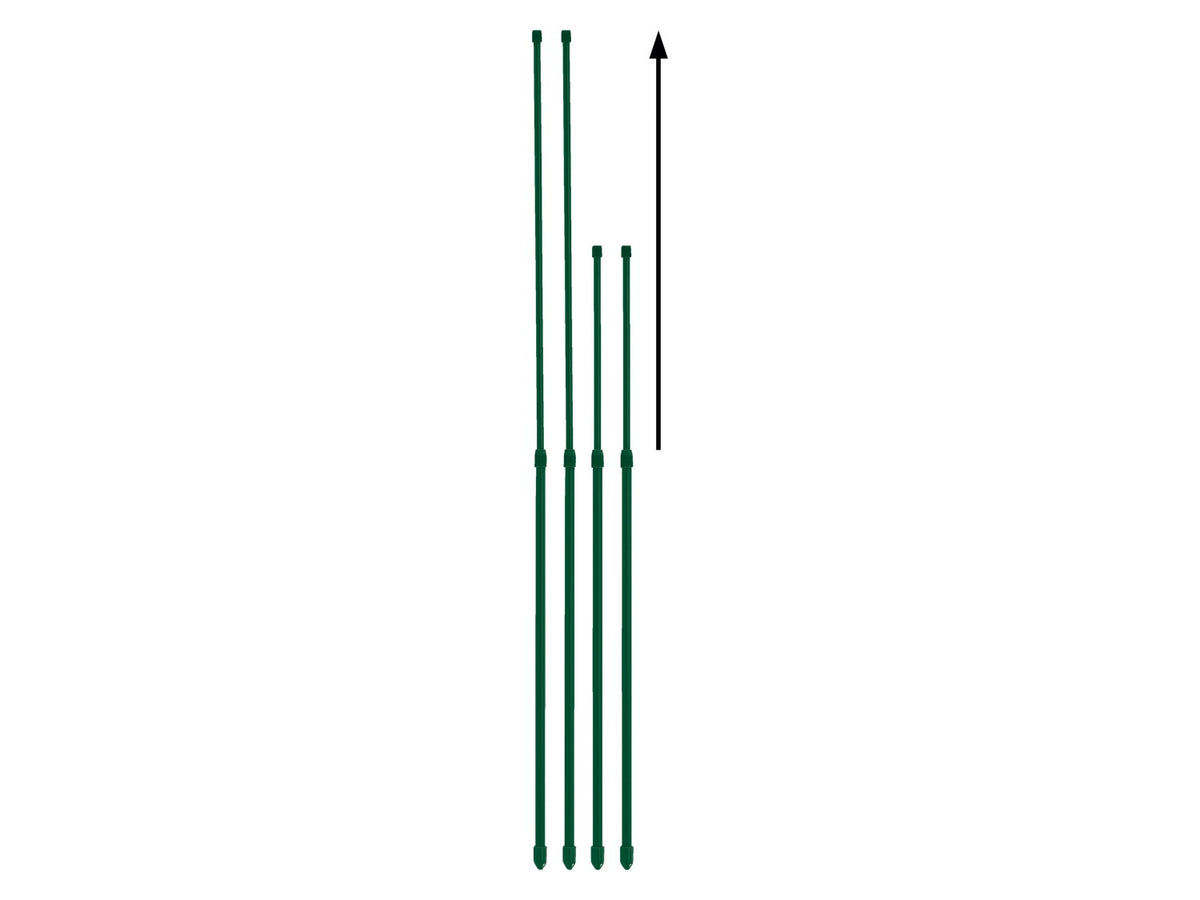 Parkside Telescopic Plant Poles, pack of 4 pieces