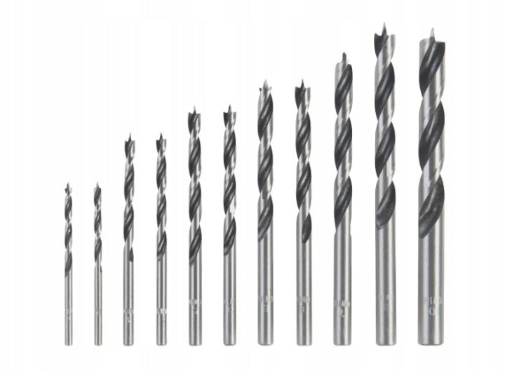 PARKSIDE Wood drill bit set 11 pcs 3-10 mm IN CASE
