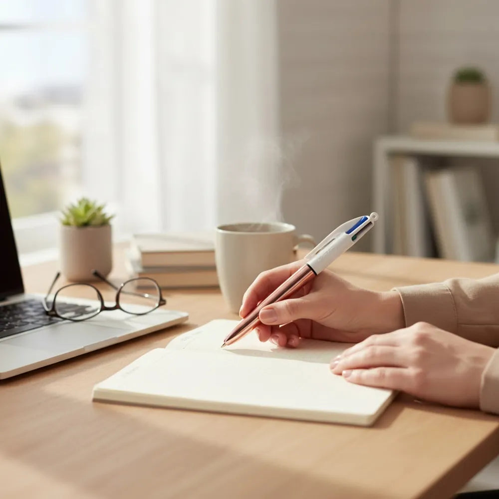BIC SHINE 4-COLOR PEN (CHOOSE COLOR)