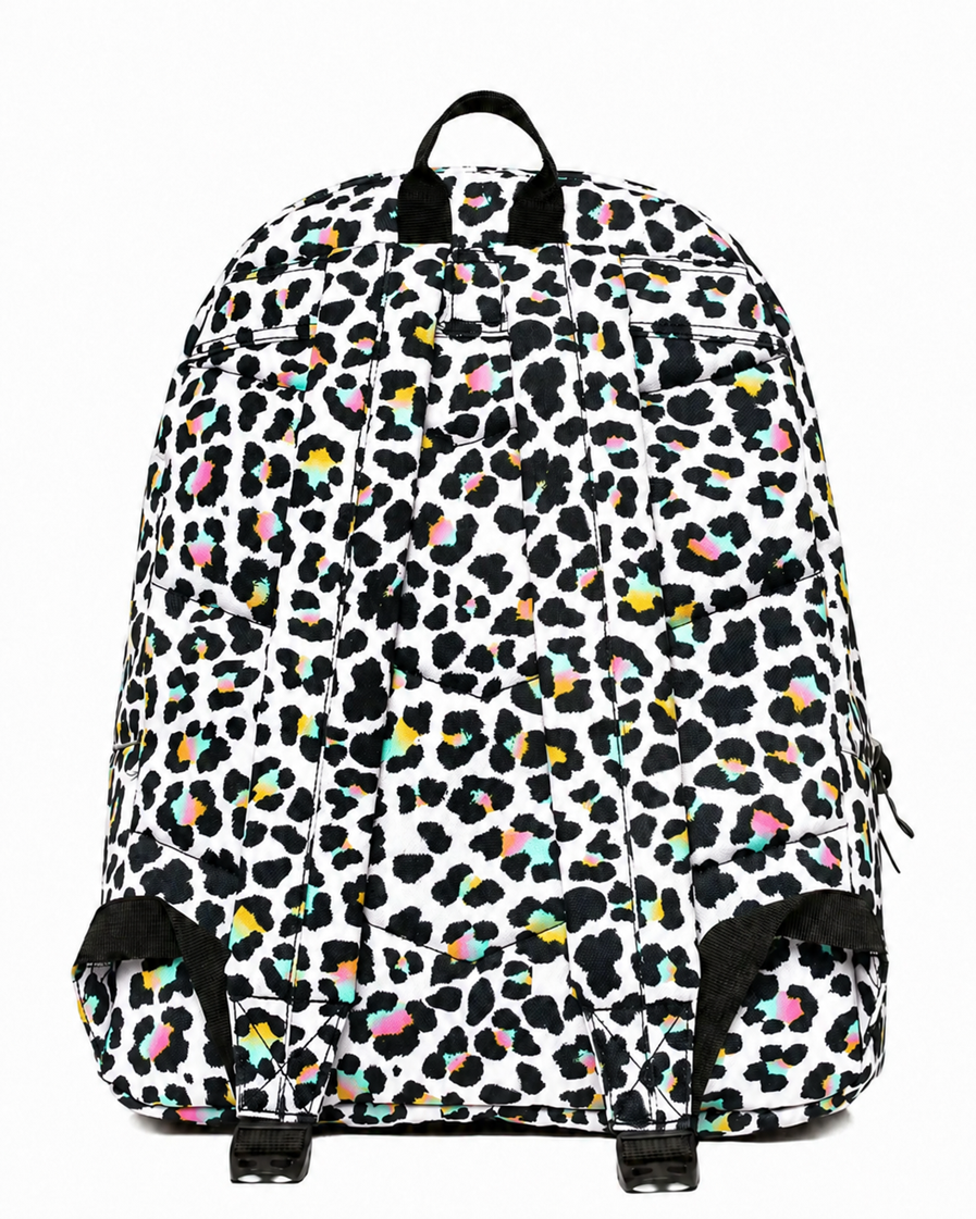 Hype White Disco Leopard Backpack