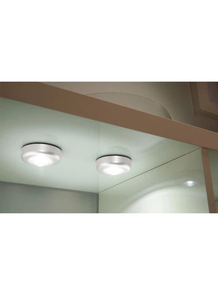 Livarno Home pack of 3 Led Spots For Built-In Wardrobe or Stairs, 9 Alkaline batteries included