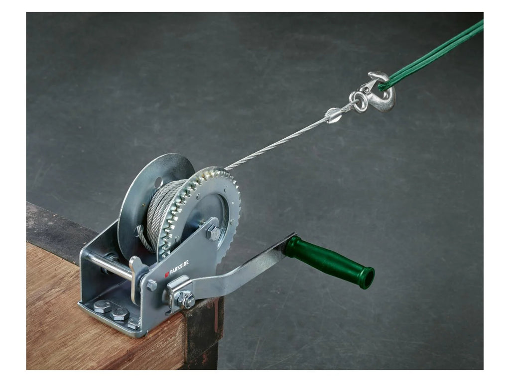 Parkside manual winch with 8m rope (up to 600 kg)