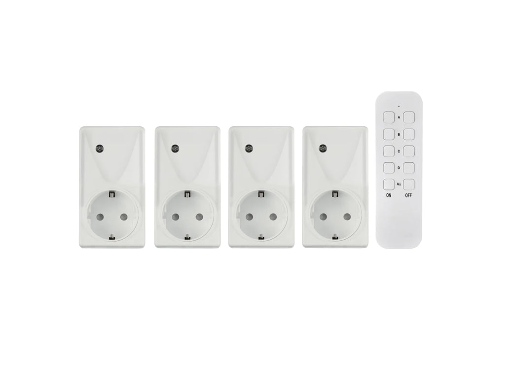 TRONIC® IP44 Wireless Plugs - Indoor (set of 4)