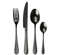 SANSIBAR Stainless steel cutlery set 16 pieces - Black