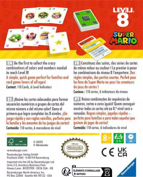 Ravensburger Level 8 Super Mario Card Game