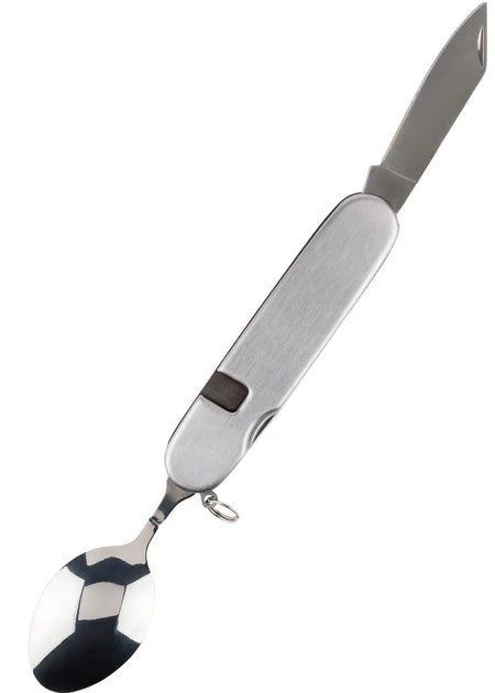 Crivit Essentials 7-in-1 Folding Camping Cutlery Set with Case