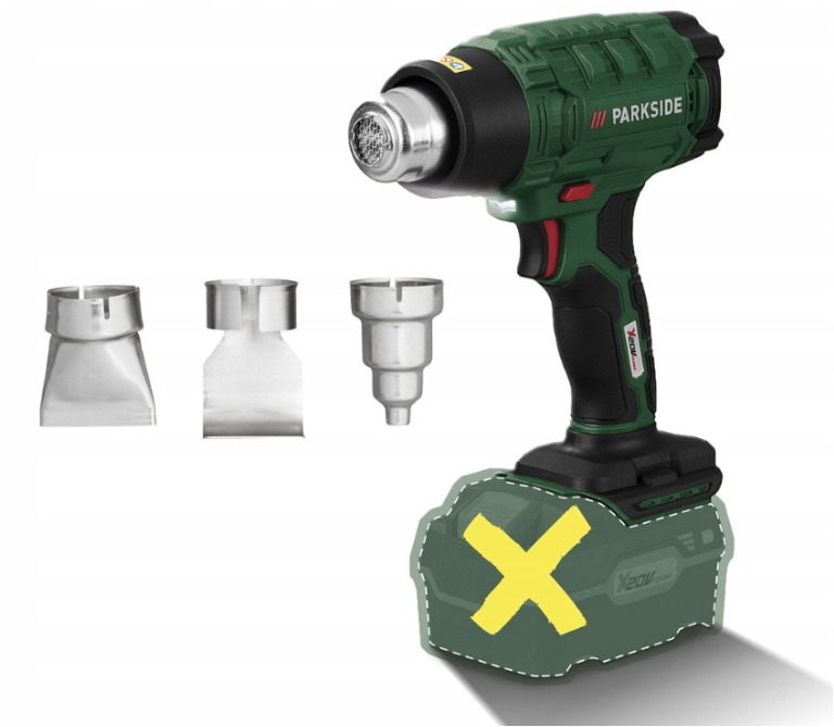 PARKSIDE PHLGA 20-Li C2 20 V rechargeable heat gun