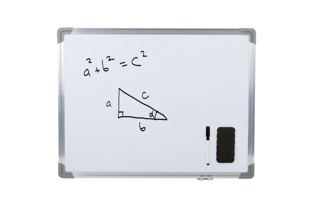 CRELANDO Magnetic board, magnetic and whiteboard 59 x 45.5 cm – With marker and dry eraser
