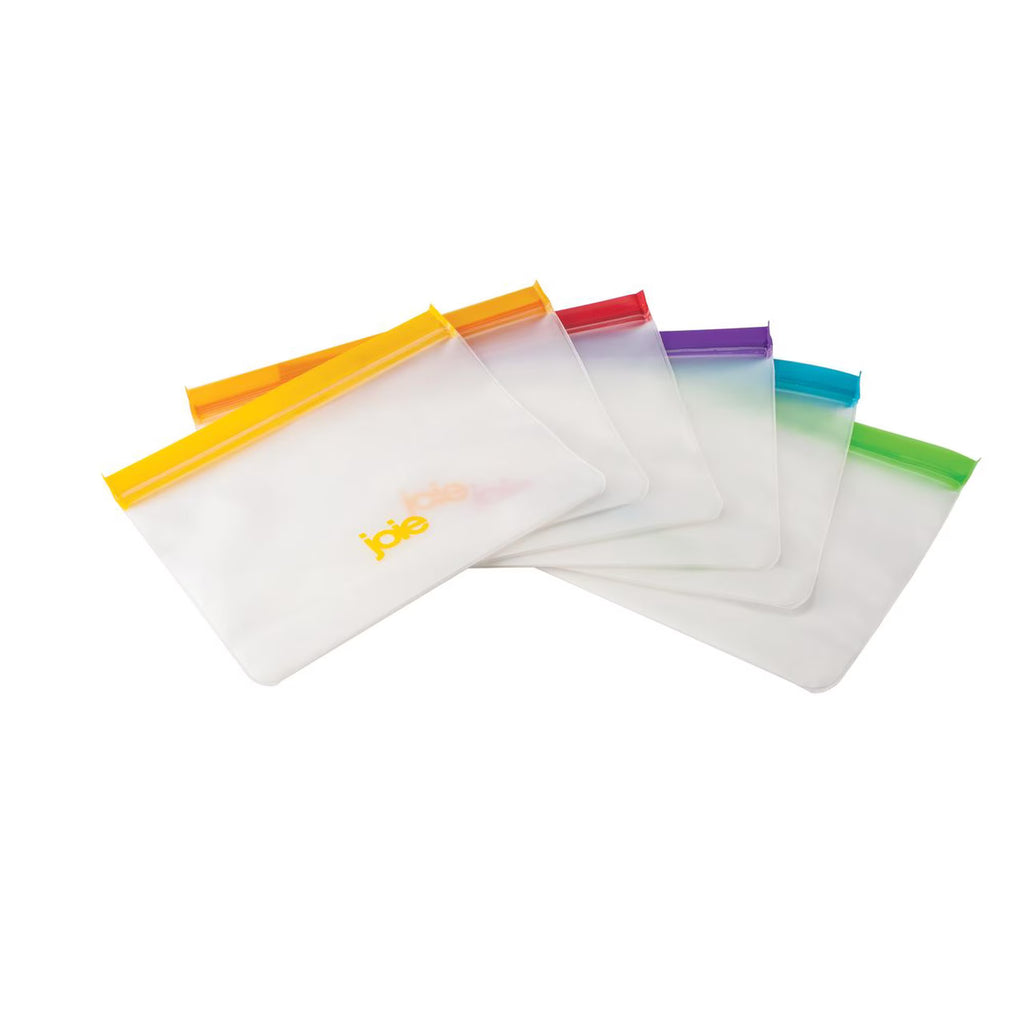 Joie Kitchen Reusable PEVA Clear Bags (Pack of 6) - 1375ml