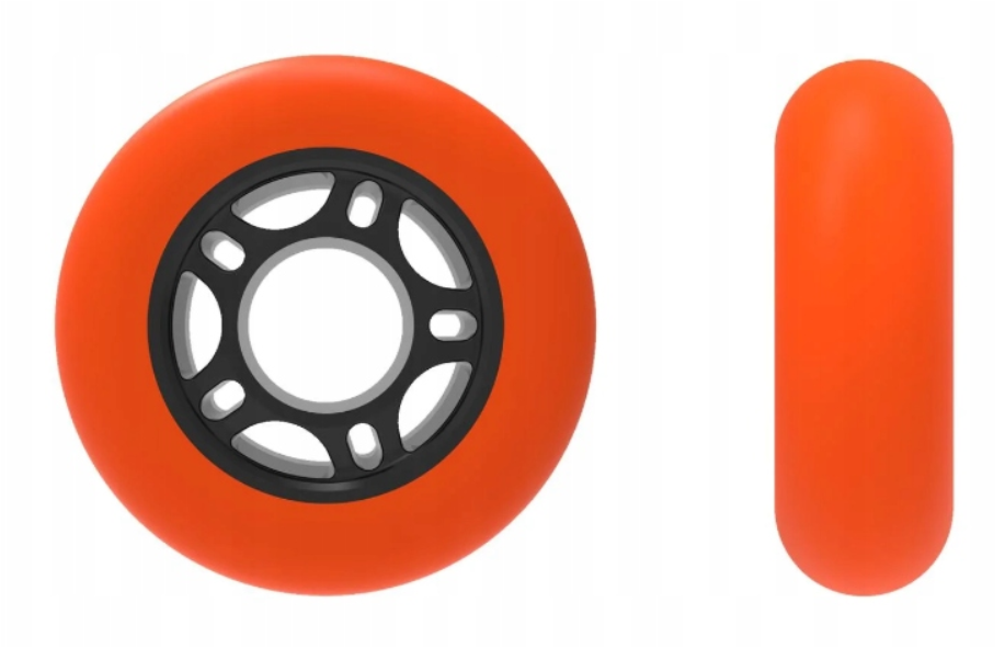 CRIVIT Children's roller skates black with orange size 37-41
