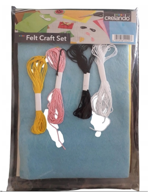 SET OF FELT ELEMENTS FOR HANDWORK - 16 PIECES